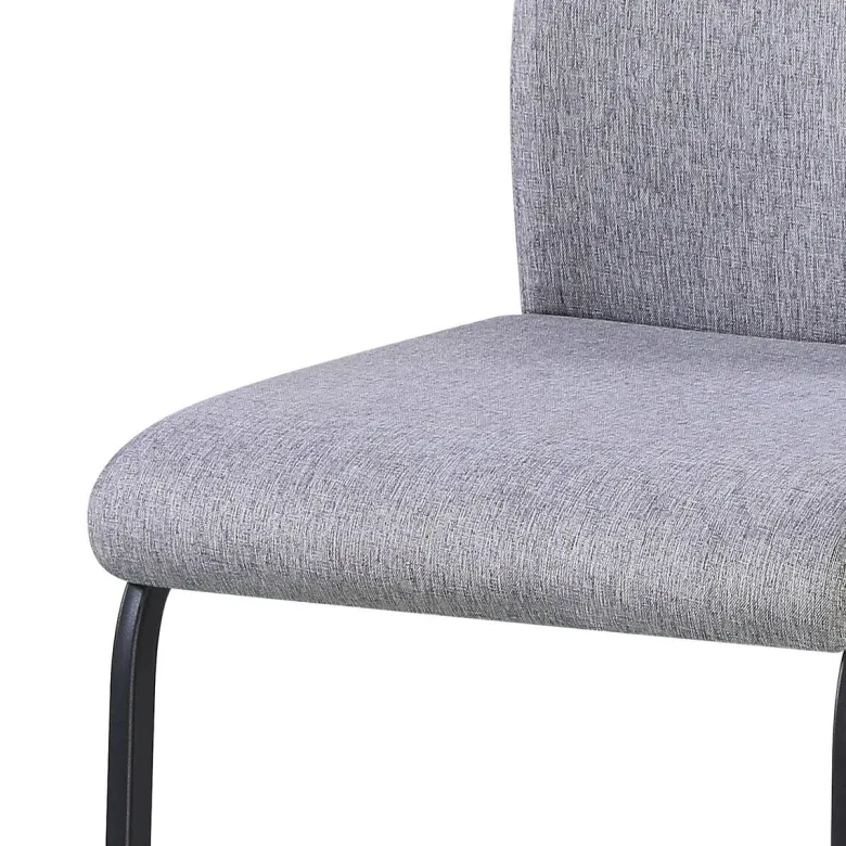 Schwingstuhl Dina grau schwarz Microfaser Metall