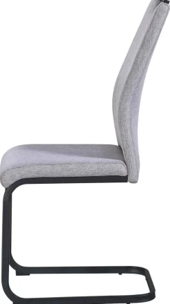 Schwingstuhl Dina grau schwarz Microfaser Metall
