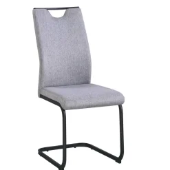 Schwingstuhl Dina grau schwarz Microfaser Metall
