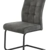 Schwingstuhl dunkelgrau Microfaser B/H/T: ca. 50x97x62 cm