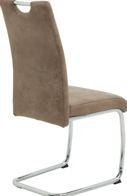 Schwingstuhl Flora beige Vintage Microfaser B/H/T: ca. 43x98x59 cm