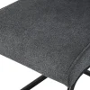 Schwingstuhl FRIEDA, 2er Set anthrazit schwarz B/H/T: ca. 47x94x61 cm