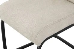 Schwingstuhl FRIEDA, 2er Set creme schwarz B/H/T: ca. 47x94x61 cm