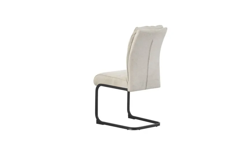 Schwingstuhl FRIEDA, 2er Set creme schwarz B/H/T: ca. 47x94x61 cm
