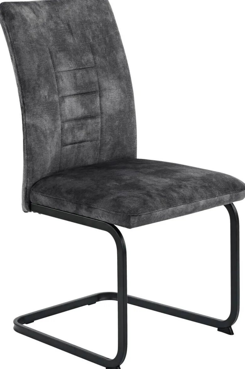 Schwingstuhl Gela anthrazit Microfaser B/H/T: ca. 49x98x62 cm