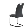 Schwingstuhl HANNA, 2er Set anthrazit Webstoff B/H/T: ca. 43x98x59 cm