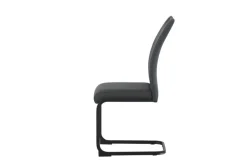 Schwingstuhl HANNA, 2er Set anthrazit Webstoff B/H/T: ca. 43x98x59 cm