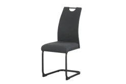 Schwingstuhl HANNA, 2er Set anthrazit Webstoff B/H/T: ca. 43x98x59 cm
