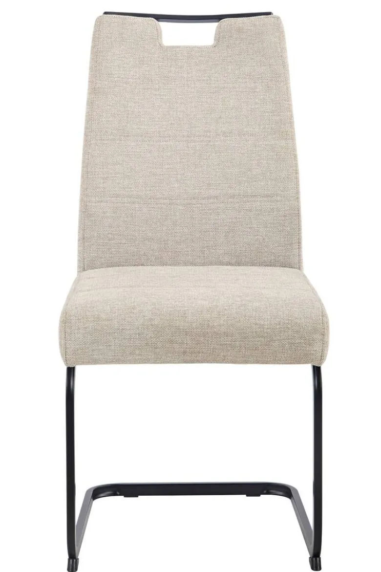 Schwingstuhl Kerstin II beige Webstoff B/H/T: ca. 47x100x65 cm