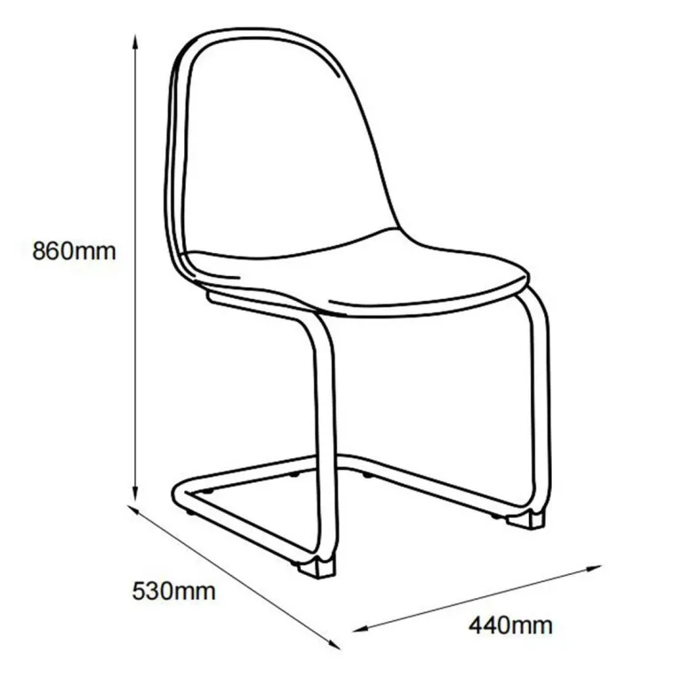 Schwingstuhl Leya grau Microfaser B/H/T: ca. 44x86x53 cm