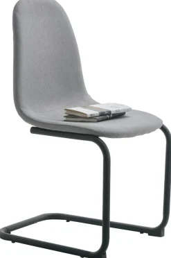 Schwingstuhl Leya grau Microfaser B/H/T: ca. 44x86x53 cm