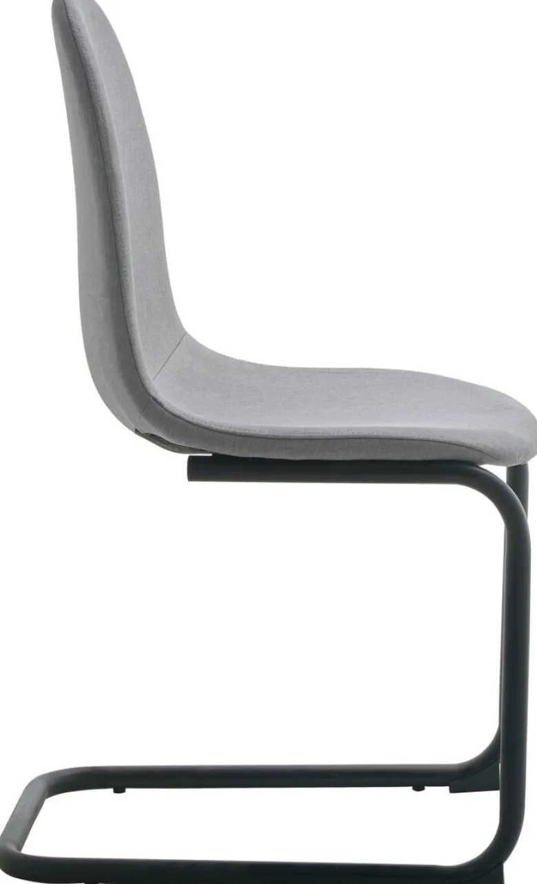 Schwingstuhl Leya grau Microfaser B/H/T: ca. 44x86x53 cm