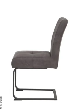 Schwingstuhl Luise anthrazit Vintage B/H/T: ca. 43x91x65 cm