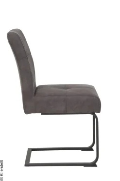 Schwingstuhl Luise anthrazit Vintage B/H/T: ca. 43x91x65 cm