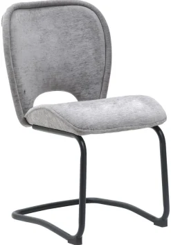 Schwingstuhl Maja grau Microfaser B/H/T: ca. 63x88x52,5 cm