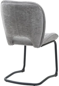 Schwingstuhl Maja grau Microfaser B/H/T: ca. 63x88x52,5 cm