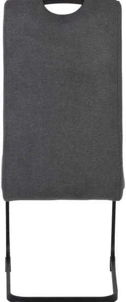 Schwingstuhl Margie dunkelgrau Microfaser B/H/T: ca. 46x104x61 cm