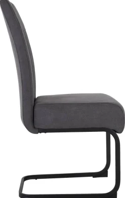 Schwingstuhl Margie dunkelgrau Microfaser B/H/T: ca. 46x104x61 cm