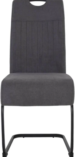 Schwingstuhl Margie dunkelgrau Microfaser B/H/T: ca. 46x104x61 cm