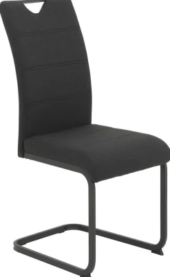 Schwingstuhl Mars schwarz Webstoff B/H/T: ca. 43x99x60 cm