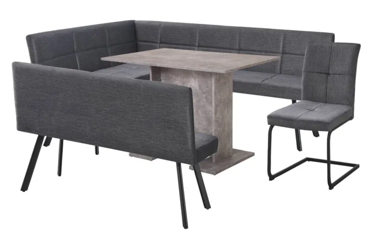 Schwingstuhl Milos grau Microfaser B/H/T: ca. 45x92x65 cm