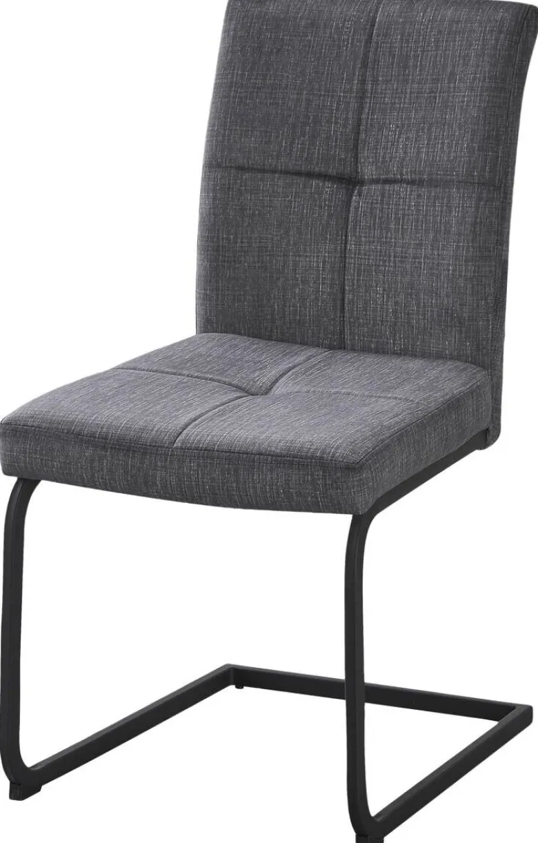 Schwingstuhl Milos grau Microfaser B/H/T: ca. 45x92x65 cm