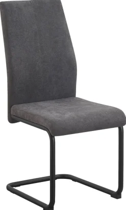 Schwingstuhl Noemi grau Microfaser B/H/T: ca. 44x96x57 cm