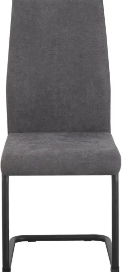 Schwingstuhl Noemi grau Microfaser B/H/T: ca. 44x96x57 cm