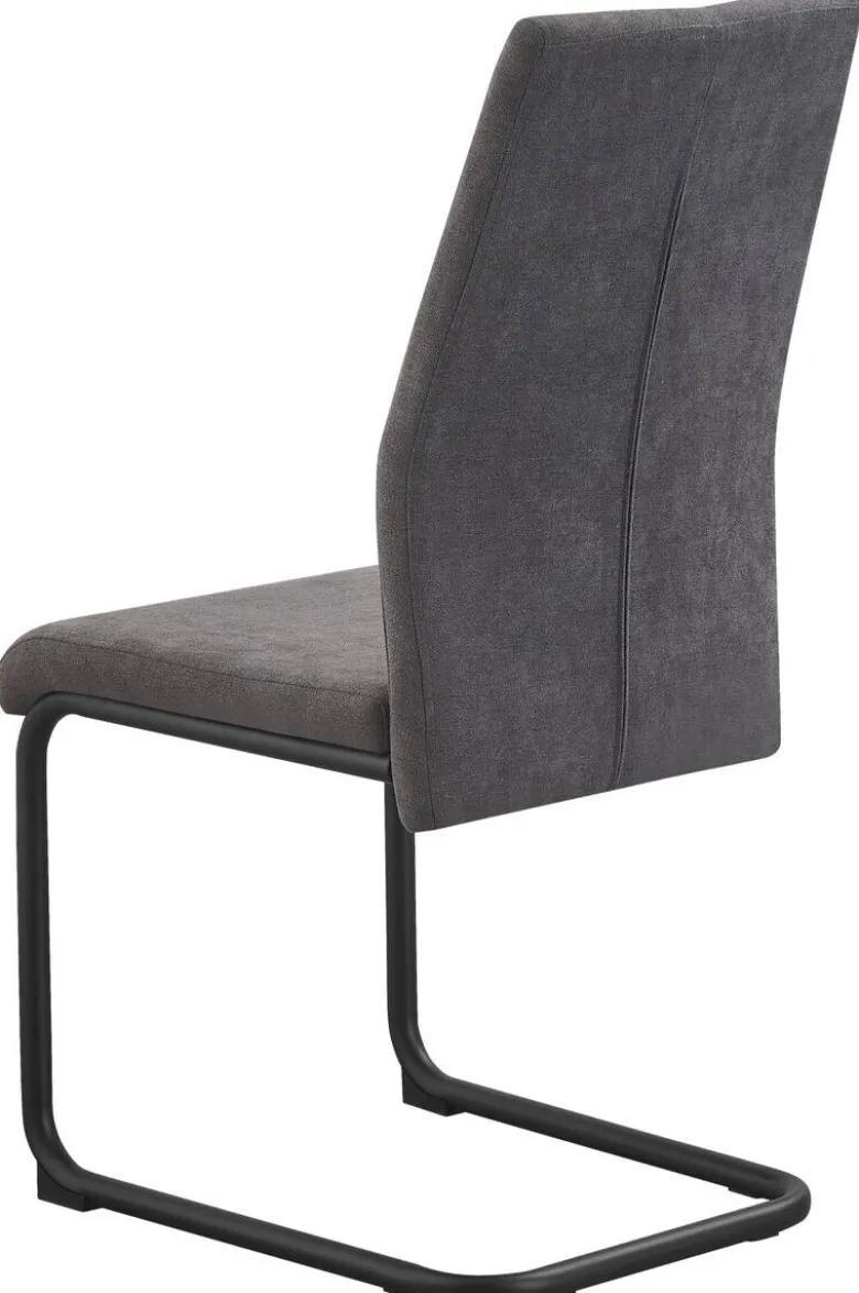 Schwingstuhl Noemi grau Microfaser B/H/T: ca. 44x96x57 cm