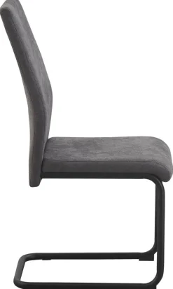 Schwingstuhl Noemi grau Microfaser B/H/T: ca. 44x96x57 cm