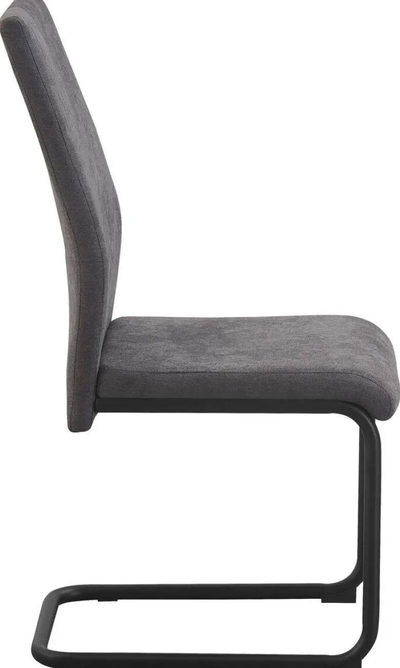 Schwingstuhl Noemi grau Microfaser B/H/T: ca. 44x96x57 cm