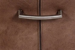 Schwingstuhl Paula 2er Set braun Vintage Microfaser B/H/T: ca. 45x102x65 cm