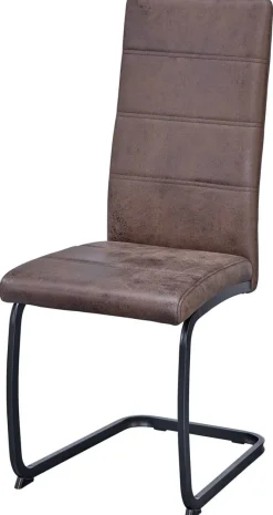 Schwingstuhl Peggy braun Vintage Microfaser B/H/T: ca. 43x103x58 cm