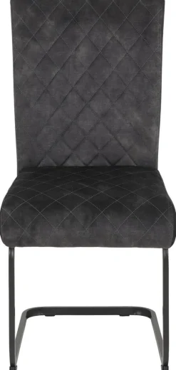 Schwingstuhl Rachel I, 2er-Set anthrazit Microfaser B/H/T: ca. 46x96x60 cm