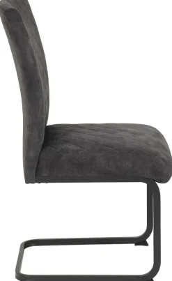 Schwingstuhl Rachel I, 2er-Set anthrazit Microfaser B/H/T: ca. 46x96x60 cm