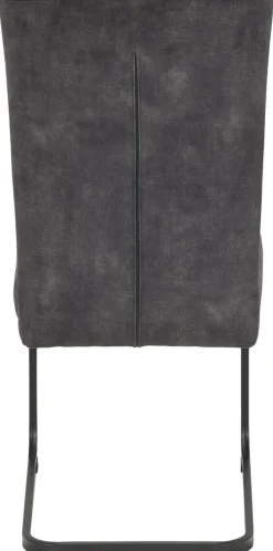 Schwingstuhl Rachel I, 4er-Set anthrazit Microfaser B/H/T: ca. 46x96x60 cm