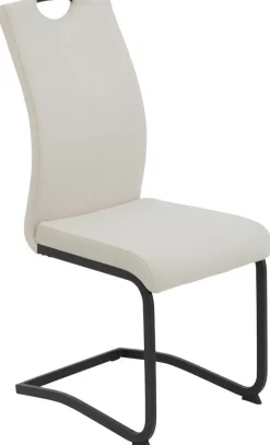 Schwingstuhl Riga beige Samt