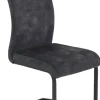 Schwingstuhl Riga, 4er-Set anthrazit Webstoff B/H/T: ca. 44x100x60 cm