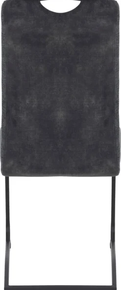 Schwingstuhl Riga, 4er-Set anthrazit Webstoff B/H/T: ca. 44x100x60 cm