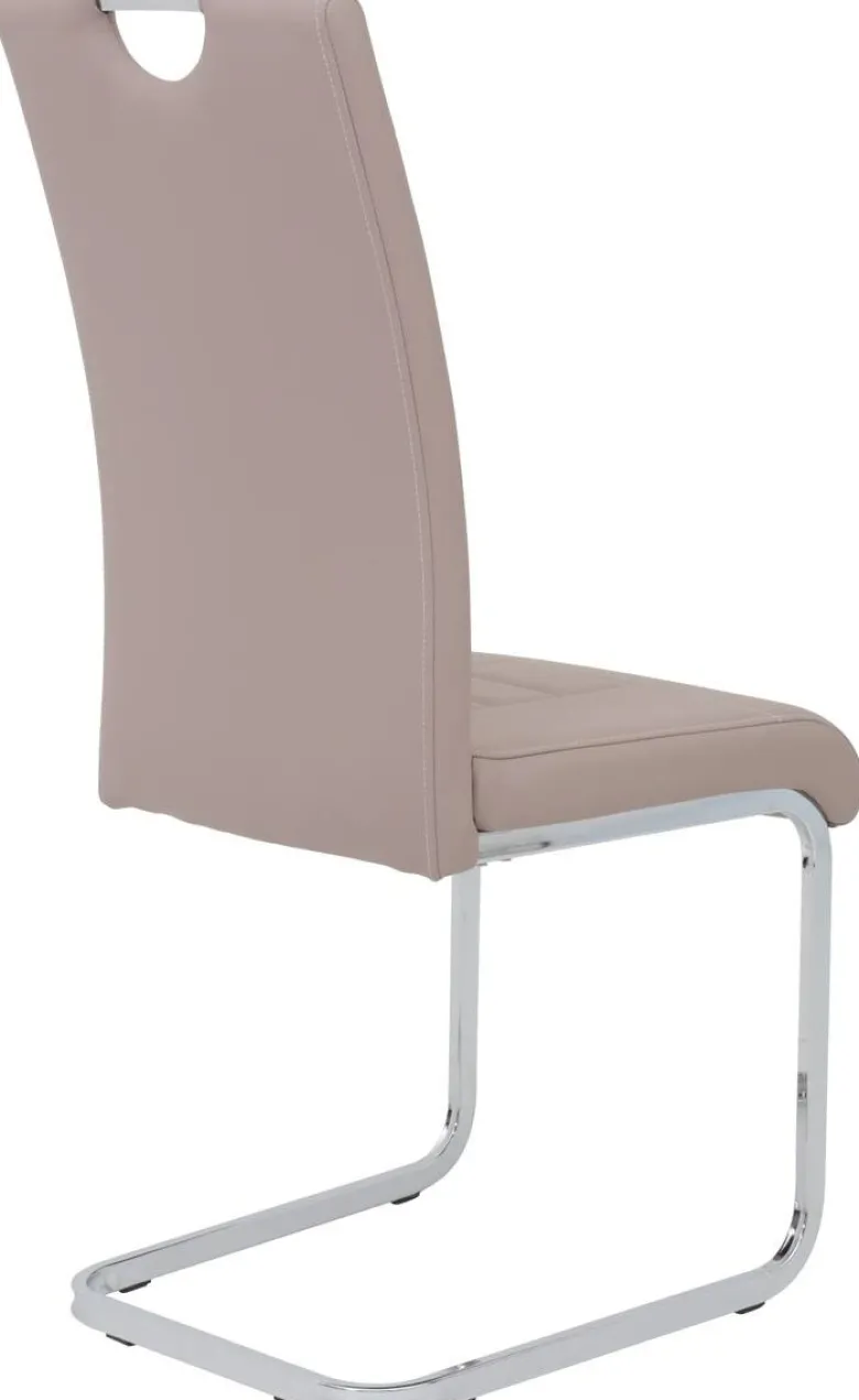 Schwingstuhl Ruby 2er Set Cappuccino Kunstleder B/H/T: ca. 44x103x60 cm