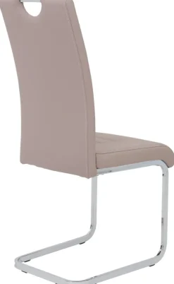 Schwingstuhl Ruby 4er Set Cappuccino Kunstleder B/H/T: ca. 44x103x60 cm