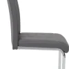 Schwingstuhl Ruby 4er Set grau Kunstleder B/H/T: ca. 44x103x60 cm
