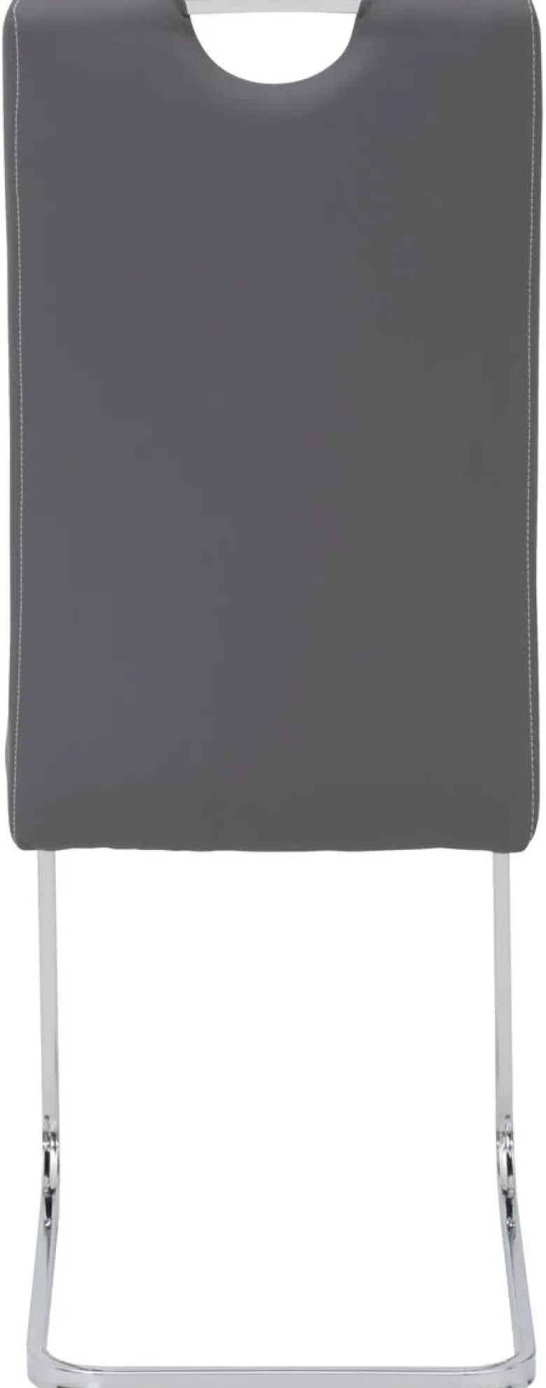 Schwingstuhl Ruby 4er Set grau Kunstleder B/H/T: ca. 44x103x60 cm