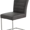 Schwingstuhl schwarz anthrazit Leder Stoff B/H/T: ca. 50x94x61 cm