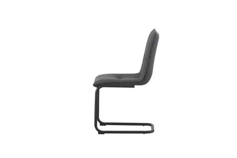 Schwingstuhl SONJA, 2er Set anthrazit Webstoff B/H/T: ca. 46x89x57 cm