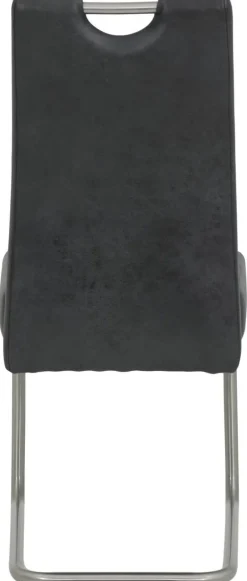 Schwingstuhl Sophie 2er Set anthrazit Vintage Microfaser B/H/T: ca. 43x99x58 cm
