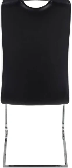 Schwingstuhl Tabea 4er Set schwarz weiß Kunstleder Kunstleder B/H/T: ca. 43x99x61 cm