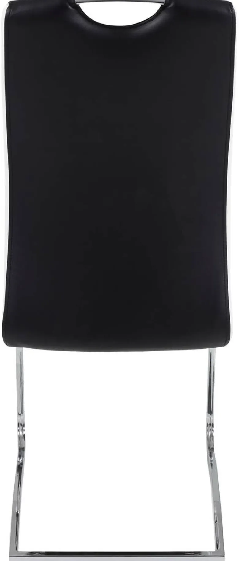Schwingstuhl Tabea 2er Set schwarz weiß Kunstleder Kunstleder B/H/T: ca. 43x99x61 cm