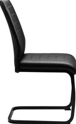 Schwingstuhl Zoe schwarz Kunstleder B/H/T: ca. 44x91x60 cm