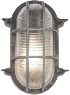 Searchlight Außenleuchte Bulkhead schwarz Stahl B/H/T: ca. 16x25x10,5 cm E27 1 Brennstellen
